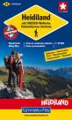 Wanderkarte Heidiland mit UNESCO-Welterbe Tektonikarena - Sardona mit Ortsindex (33): Walensee - Flumserberg - Pizol - Weisstannental - Sarganserland - Taminatal. Schweizer