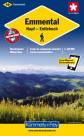 Emmental - Napf - Entlebuch / Wanderkarte. Unterkunft und Verpflegung, Autobuslinien mit Haltestellen, Index, GPS tauglich, 25 Meter Höhenkurven. Waterproof. 1 : 60.000