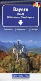 Bayern S&uuml;d 1 : 275.000 mit touristischen Informationen und Index (K&uuml;mmerly+Frey Reisekarten)