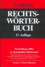 Rechtswörterbuch - 17. Auflage