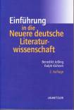 Einf&uuml;hrung in die Neuere deutsche Literaturwissenschaft