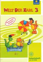Welt der Zahl - Ausgabe 2010 Arbeitsheft 3 mit CD-ROM  - für Hessen, Rheinland-Pfalz und Saarland 
