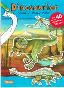 Dinosaurier: Stickern Wissen Malen
