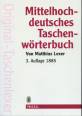 Mittelhochdeutsches Taschenwörterbuch - 3. Auflage 1885