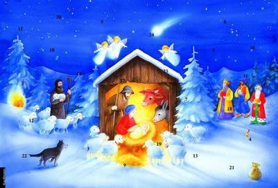 Rica und das Kind   - Ein Text-Türchen-Adventskalender mit der Weihnachtsgeschichte