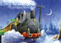 Der Weihnachtszug - Ein Adventskalender zum Vorlesen und Basteln einer Landschaft mit einem Zug