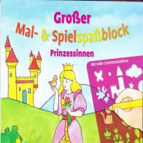 Großer Mal- und Spielspaß: Prinzessinnen - Mit toller Zeichenschblone