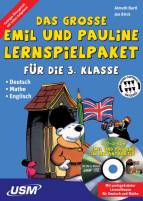 Das große Emil und Pauline Lernspielpaket für die 3. Klasse - Lernspielheft+CD-ROM: Deutsch / Mathe / Englisch