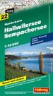 Wanderkarte Hallwilersee, Sempachersee 1:50.000 - Wasser- und reißfest. GPS. Seetal, Wynental, Freiamt, Baldeggersee. Wanderkarte. 1 : 50.000