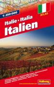 Italien Strassenatlas 1:250 000 - Italie / Italia - Strassenkarten mit Sehenswürdigkeiten -Stadtpläne, Transitpläne -Entfernungstabelle - Ortsverzeichnis