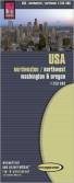 USA / Nordwesten - northwest - Washington & Oregon 1:750.000