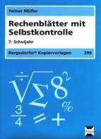 Rechenbl&auml;tter mit Selbstkontrolle. 7. Schuljahr