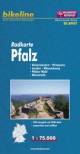 Radkarte Pfalz - Kaiserslautern - Pirmasens - Landau - Wissembourg - Pfälzer Wald - Weinstraße