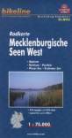 Bikeline Radkarte Deutschland Mecklenburgische Seen West 1 : 75 000: G&uuml;strow, Malchow, Parchim, Plauer See, Krakower See