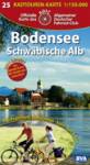 ADFC-Radtourenkarte 25 Bodensee / Schw&auml;bische Alb 1 : 150 000
