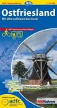 Ostfriesland - Von der niederländischen Grenze bis Oldenburg - Mit allen ostfriesischen Inseln. Mit Tagestouren-Vorschlägen. Wetterfest, reißfest. GPS-Tracks. Offizielle Karte d. Allgemeinen Deutschen Fahrrad-Club. 1 : 75.000