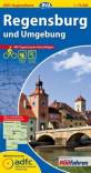 Regensburg und Umgebung - Mit Tagestouren-Vorschlägen. Wetterfest, reißfest. GPS-Tracks Download. Offizielle Karte d. Allgemeinen Deutschen Fahrrad-Club. 1 : 75.000