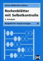 Rechenblätter mit Selbstkontrolle -  5. Schuljahr