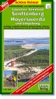 Radwander- und Wanderkarte Lausitzer Seenland, Senftenberg, Hoyerswerda und Umgebung: Ausfl&uuml;ge zwischen Ruhland, Schwarzheide, Welzow, Spremberg, Wittichenau und der K&ouml;nigsbr&uuml;cker Heide. 1:50000