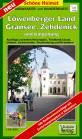 Radwander- und Wanderkarte: Löwenberger Land, Gransee, Zehdenick und Umgebung, 1:50.000 - Ausflüge zwischen Neuruppin, Teichland Linum, Lindow, Liebenwalde, Oranienburg und Kremmen