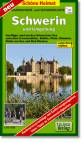 Radwander- und Wanderkarte Schwerin und Umgebung: Ausfl&uuml;ge rund um den Schweriner See zwischen Wismar, Grevesm&uuml;hlen, Bobitz, Plate, Dobin am See und Bad Kleinen. 1:50000