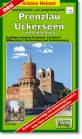 Radwander- und Wanderkarte Prenzlau, Uckerseen und Umgebung: Ausfl&uuml;ge zwischen Gramzow, G&ouml;rlsdorf, Milmersdorf, Boitzenburg und Schenkenberg. 1:50000