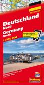 Deutschland Nord - Strassenkarte mit e-Distoguide - Maßstab 1:500.000