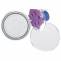 Stempelkissen 9cm silber - 