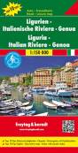Freytag & Berndt Auto + Freizeitkarte Ligurien, Italienische Riviera, Genua, Autokarte 1:150.000, Top 10 Tips 