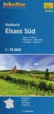 Radkarte Elsass Süd - Maßstab 1:75.000 - Basel – Colmar – Mulhouse – Oberrhein – Sundgau – Vogesen
