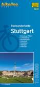 Bikeline Radwanderkarte Stuttgart Backnang - Filder - Ludwigsburg - Neckarbecken - Schurwald - Stromberg - Tübingen - Zabergäu. 1:60000