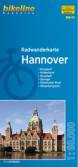 Radwanderkarte Hannover - Burgdorf, Hildesheim, Neustadt, Weserbergland, Steinhuder Meer, Springe. Wetterfest, reißfest. Maßstab 1 : 60.000