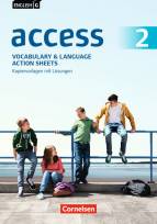 English G Access Allgemeine Ausgabe und Baden-Württemberg · Band 2: 6. Schuljahr Vocabulary and Language Action Sheets Kopiervorlagen mit Lösungen