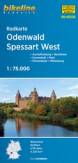 Radkarte Odenwald, Spessart West (RK-HES08) 1:75.000 - Aschaffenburg - Bensheim - Darmstadt - Michelstadt - Miltenberg