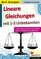 Lineare Gleichungen mit 1-3 Unbekannten 