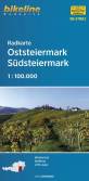 Radkarte Oststeiermark, Südsteiermark (RK-STMK2) - Maßstab 1:100000 Bruck an der Mur – Graz – Leoben – Thermen- & Vulkanland Steiermark – Weinland Steiermark