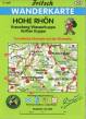 Fritsch-Wanderkarte Nr.145: Hohe Rhön  - Kreuzberg, Wasserkuppe, Rother Kuppe. Wanderkarte. Touristische Hinweise auf der Rückseite. Mit farbiger Wegemarkierung, Wanderparkplätzen, Langlaufloipen. 1 : 35.000