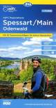 ADFC-Regionalkarte Spessart / Main / Odenwald, 1:75.000, reiß- und wetterfest, GPS-Tracks Download - rund um das Mainviereck, zwischen Kinzig, Sinn und Odenwald bis Schlüchtern im Norden, Tauberbischofsheim im Südwesten und Buchen im Süden