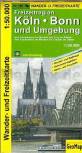 Freizeitregion Köln, Bonn und Umgebung Von Leverkusen im Norden bis Linz im Süden, von Euskirchen im Westen bis Lindlar im Osten,Wander- und Freizeitkarte im Maßstab 1:50000