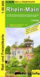Rhein-Main 1:50.000 Von Bad Homburg im Norden bis Dieburg im Süden, von Taunusstein im Westen bis Hanau im Osten. Radwege und Sehenswürdigkeiten, Hessische Apfelwein- und Obstwiesenroute, glanzcellophaniert