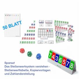 Sparset Das Stellenwertsystem verstehen - Stellenwerttabelle, Kopiervorlagen und Zahlendarstellung 