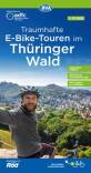 Traumhafte E-Bike-Touren im Thüringer Wald - Maßstab 1:75.000, mit Tagestourenvorschlägen, reiß- und wetterfest, GPS-Tracks