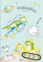 Malbuch A4 Dinosaurier - 