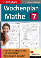 Wochenplan Mathe 7 - 