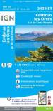 IGN Top 25: 3438 ET - EMBRUN / LES ORRES / Lac de Serre-Poncon 