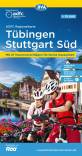 Tübingen / Stuttgart Süd - ADFC-Regionalkarte im Maßstab 1:75.000  
