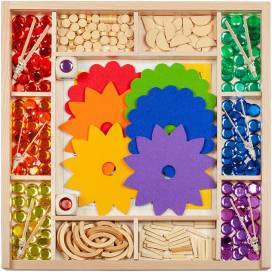 Kindergarten Schmuckstein-Mandala - 