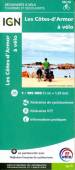 Les Côtes d´Armor à vélo  1:105000 (1cm = 1,05 km) - Itinéraires de cyclotourisme - Itinéraires VTT - Information pratiques