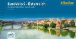 EuroVelo 9 - Österreich - Von Brünn über Wien nach Maribor - Mit Thermenradweg 1:75.000