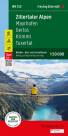 Zillertaler Alpen, Wander-, Rad- und Freizeitkarte 1:50.000 Mayrhofen - Gerlos - Krimml - Tuxertal, mit APP, wasserfest und reißfest